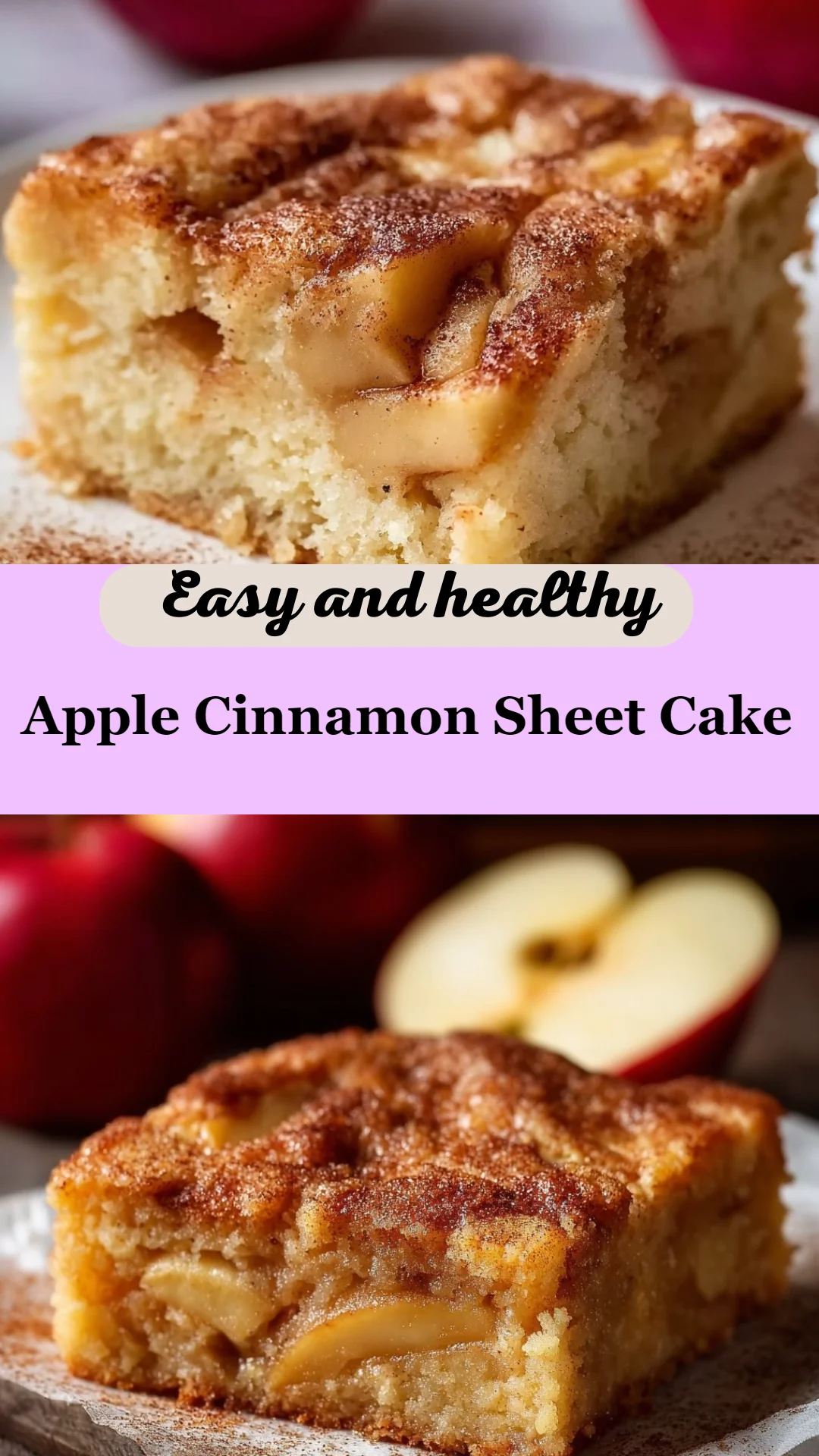 Apple Cinnamon Sheet Cake