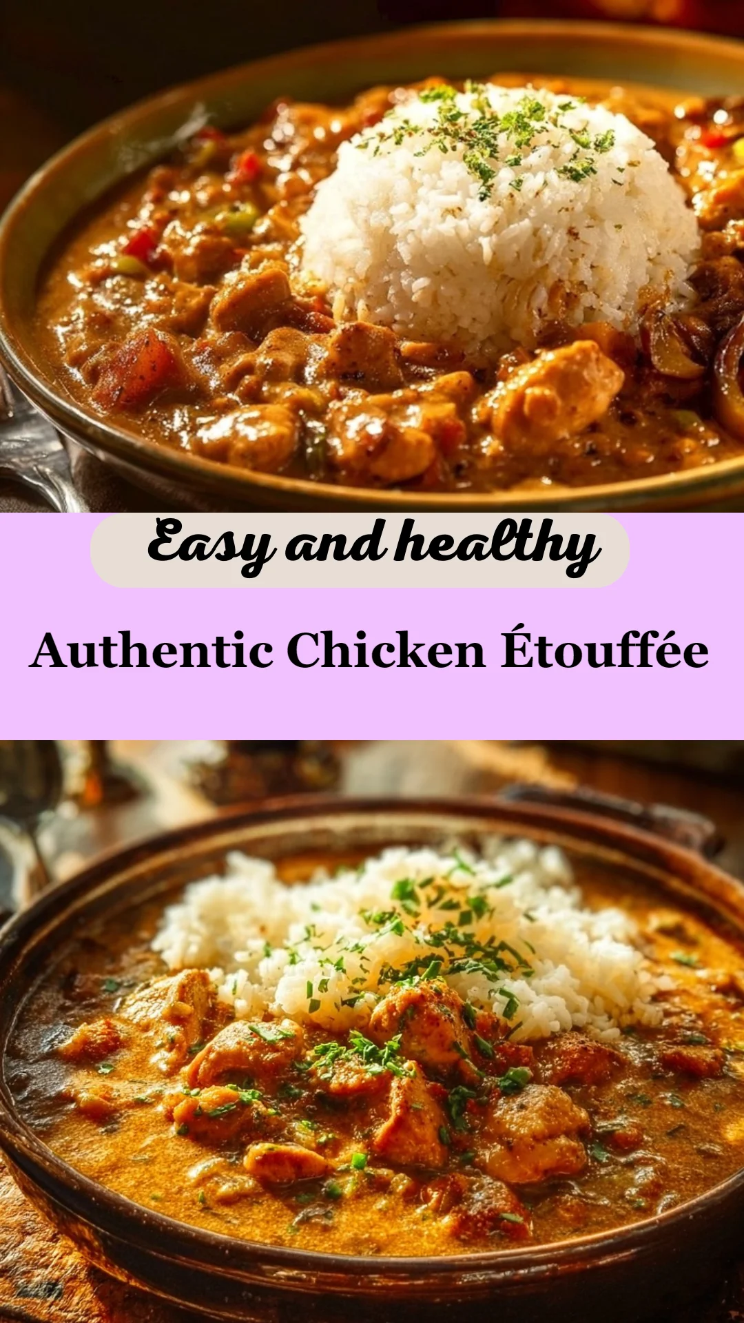 Authentic Chicken Étouffée