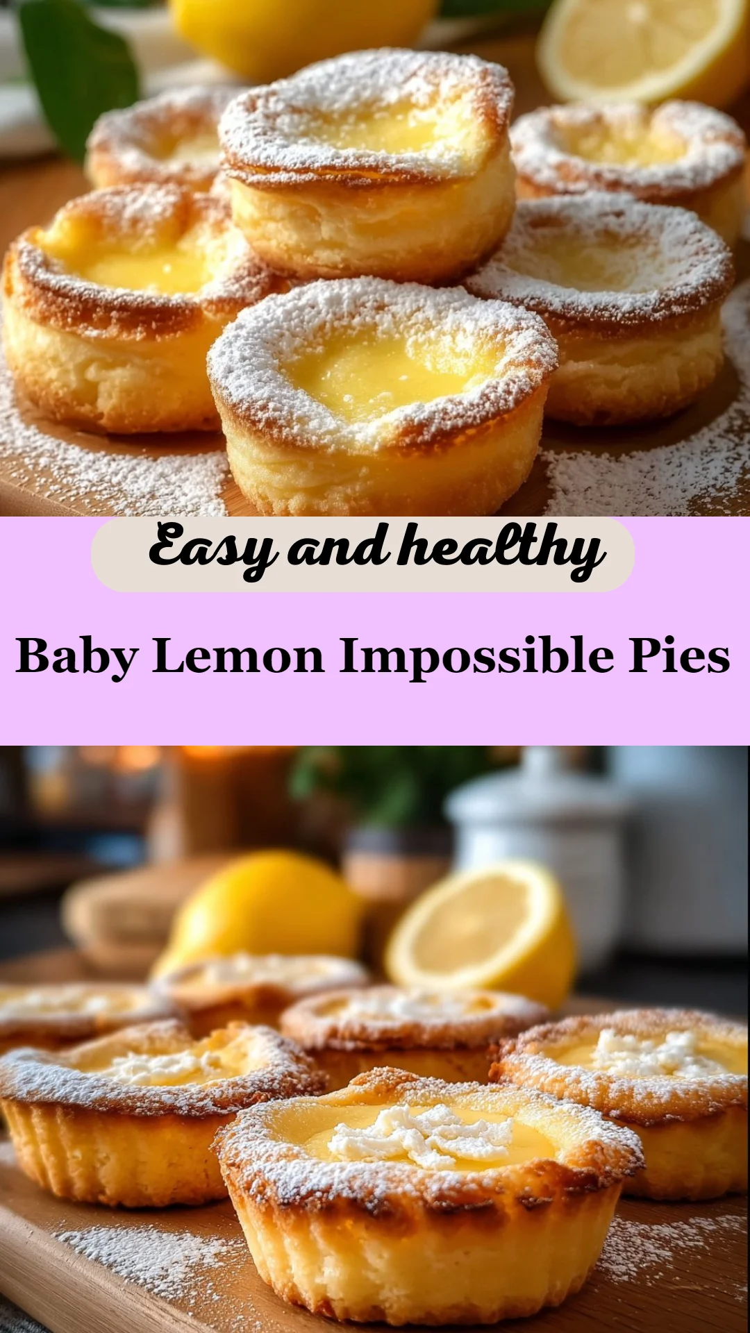 Baby Lemon Impossible Pies