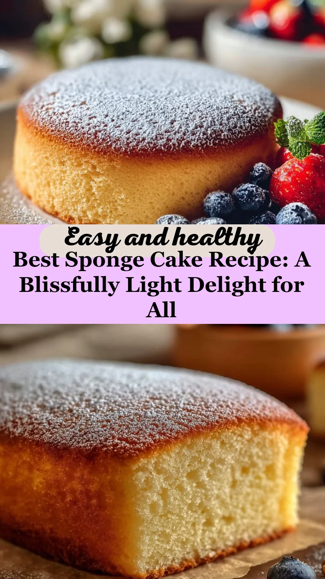 Best Sponge Cake Recipe: A Blissfully Light Delight for All