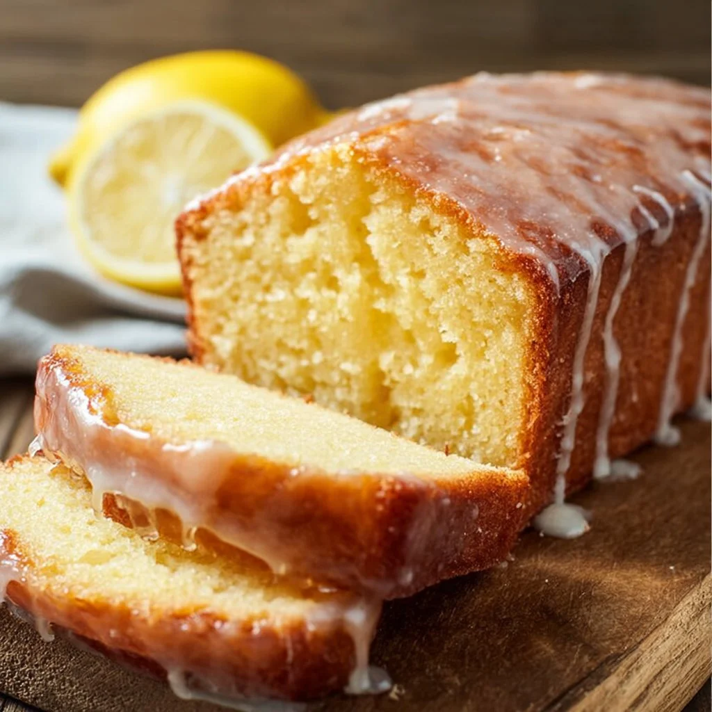 Glazed Lemon Pound Cake Loaf