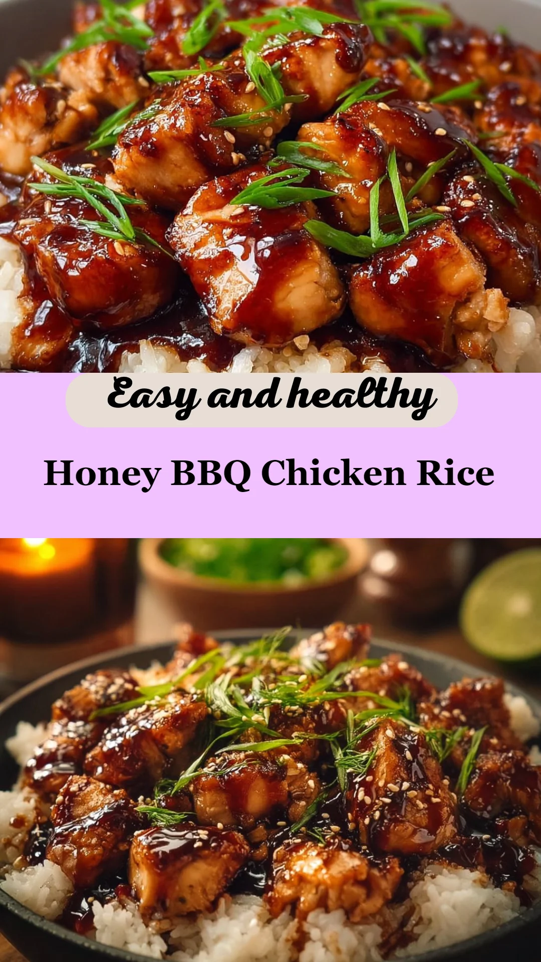 Honey BBQ Chicken Rice