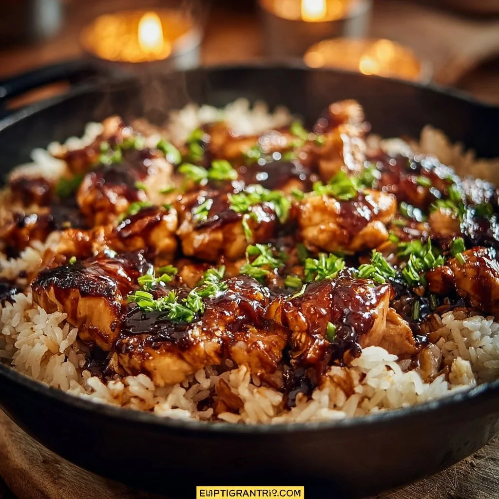 Honey BBQ Chicken Rice