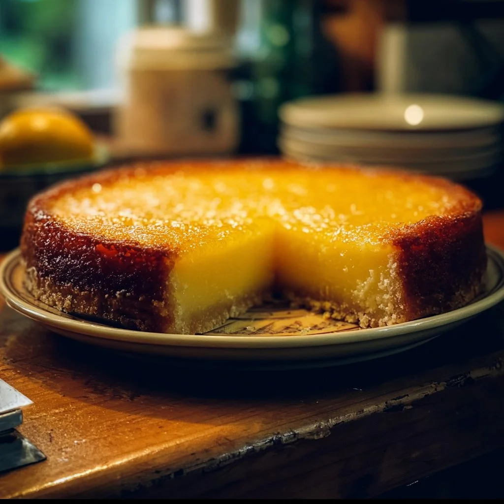 Italian Grandma's Lemon Custard Cake