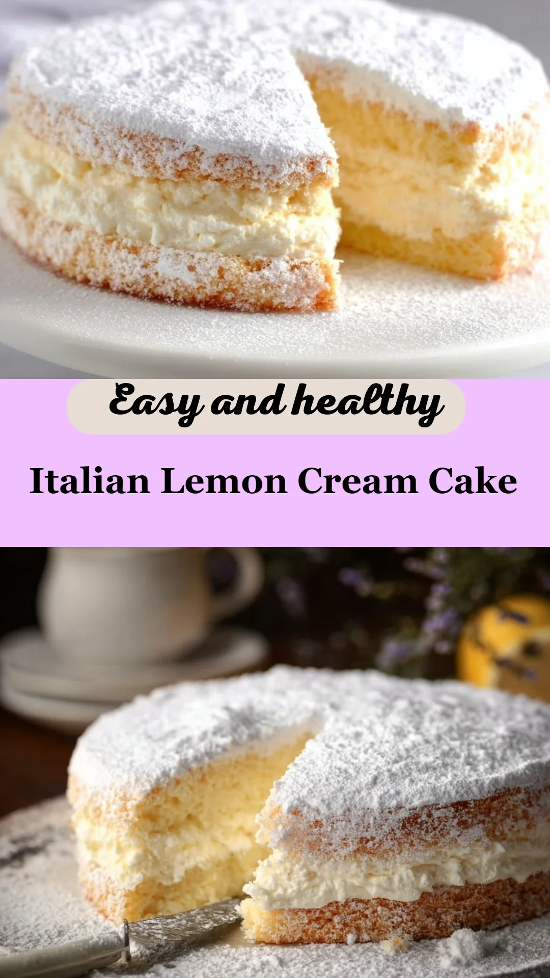 Italian Lemon Cream Cake