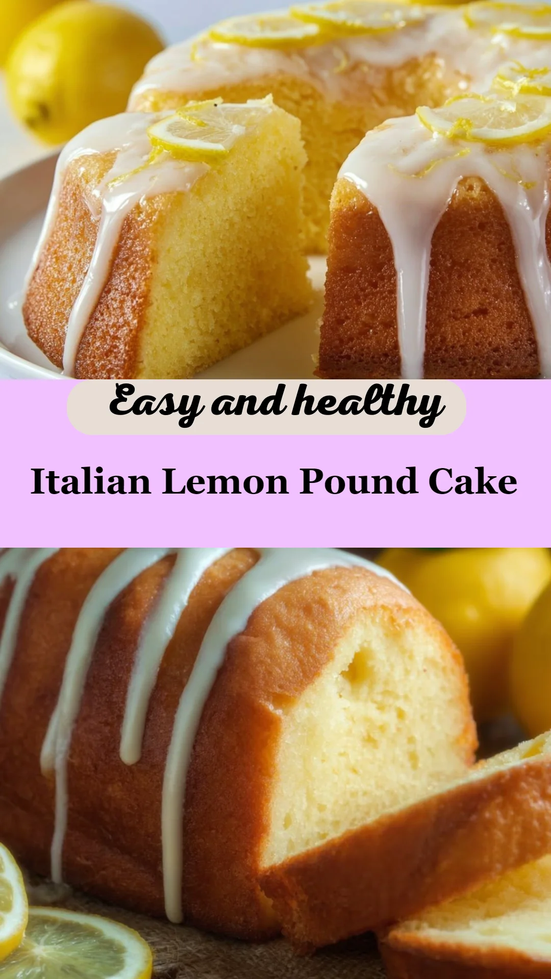 Italian Lemon Pound Cake