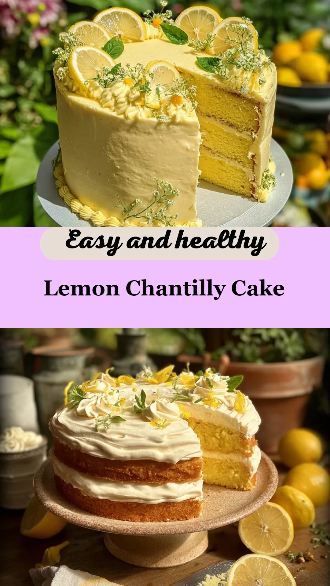 Lemon Chantilly Cake