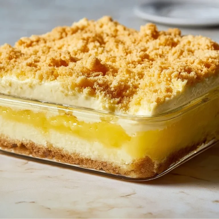 Delicious Lemon Cream Cheese Dump Cake served on a plate with a slice cut out.