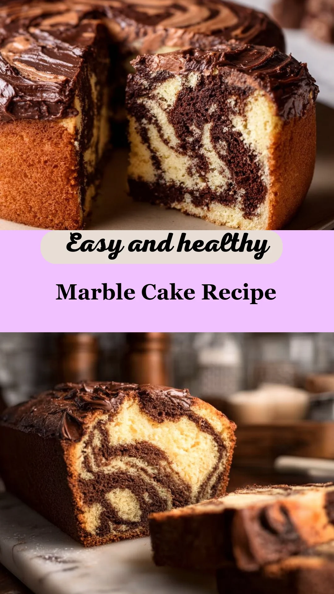 Marble Cake Recipe