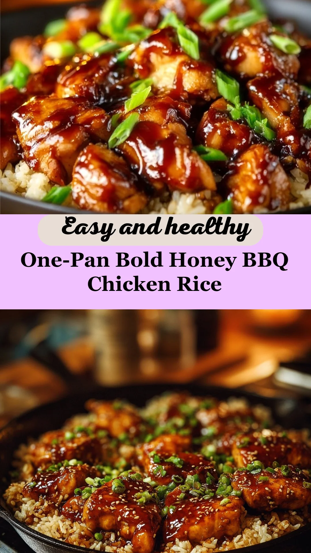 One-Pan Bold Honey BBQ Chicken Rice
