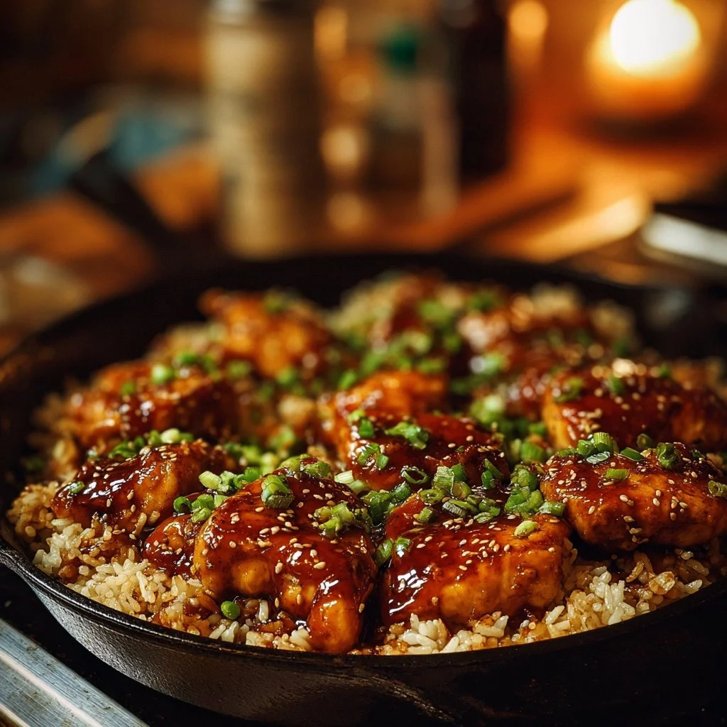One-Pan Bold Honey BBQ Chicken Rice