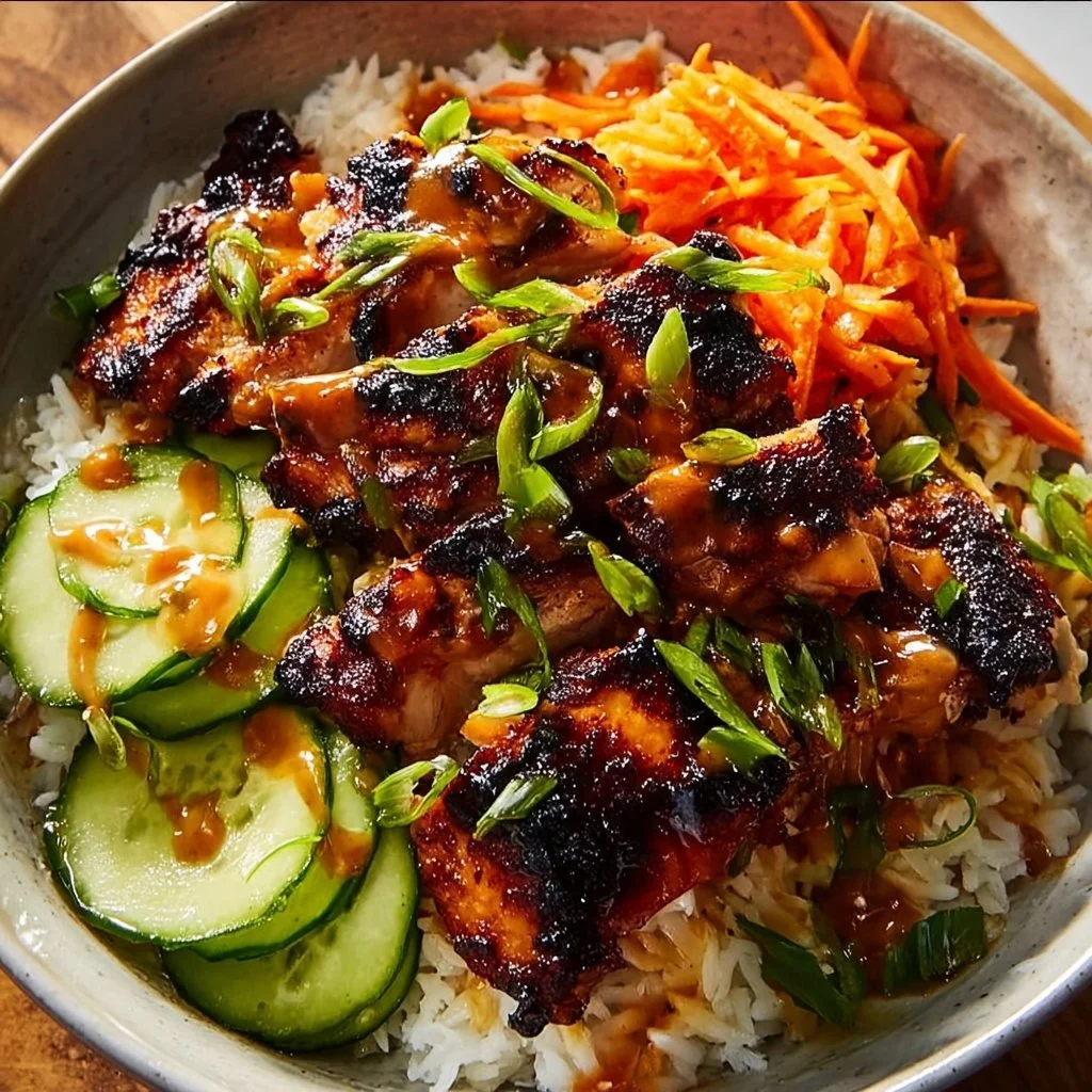 Savory Korean BBQ Chicken Bowls
