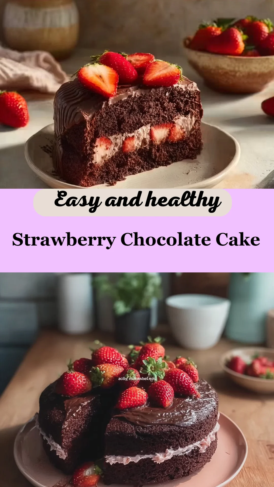 Strawberry Chocolate Cake