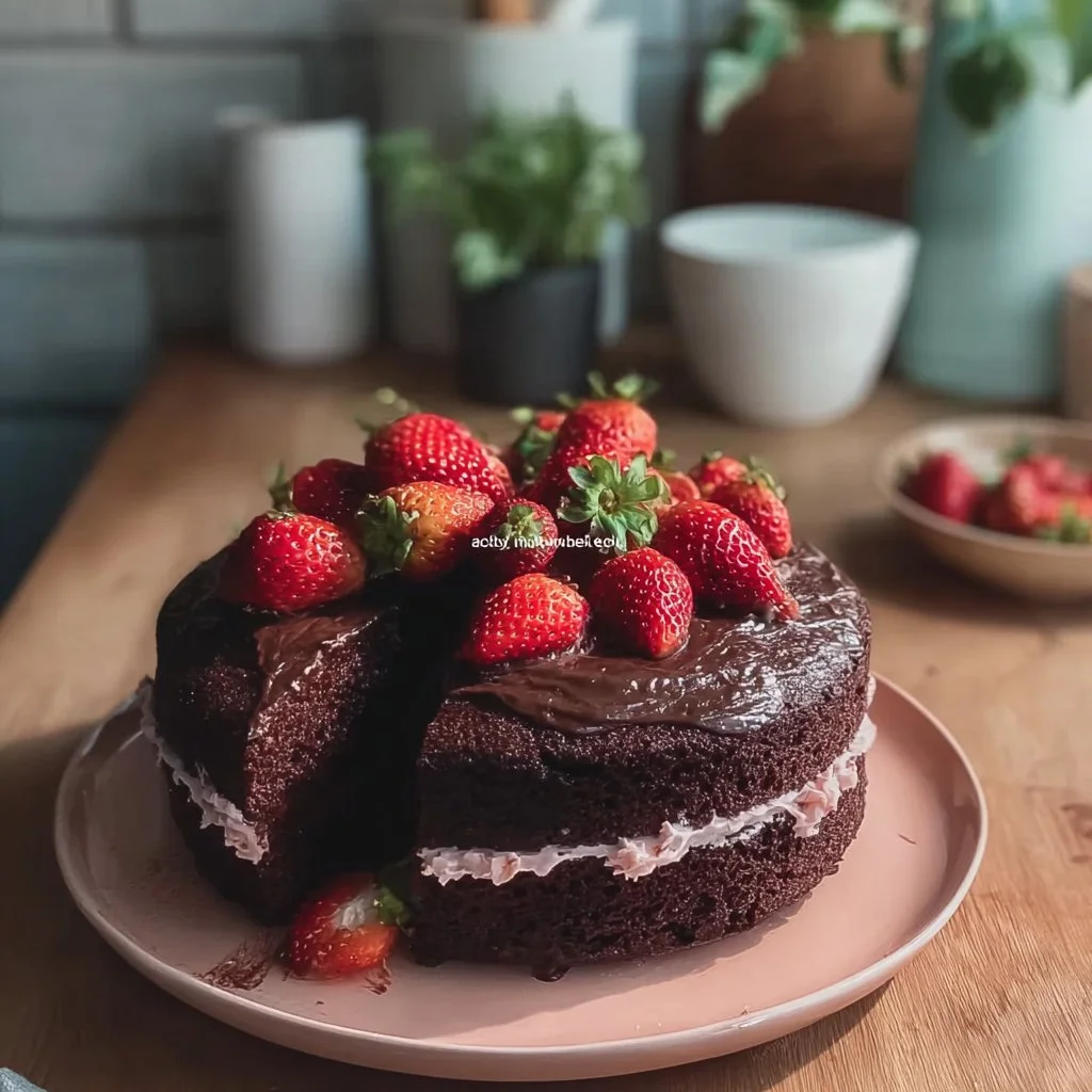 Strawberry Chocolate Cake
